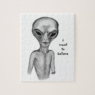 Graue Alien, ich wollte zu glauben Puzzle