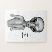 Graue Alien, ich wollte zu glauben Puzzle (Horizontal)