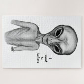 Graue Alien, ich wollte zu glauben Puzzle (Horizontal)