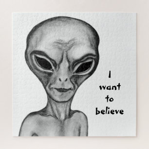 Graue Alien, ich wollte zu glauben Puzzle