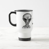 Graue Alien, ich wollte zu glauben Reisebecher (Links)