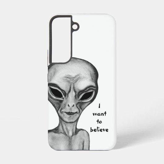 Graue Alien, ich wollte zu glauben Samsung Galaxy Hülle (Rückseite)