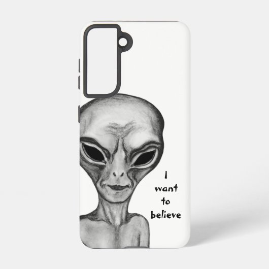 Graue Alien, ich wollte zu glauben Samsung Galaxy Hülle (Rückseite)