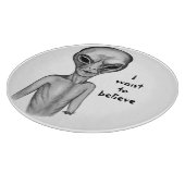Graue Alien, ich wollte zu glauben Schneidebrett (Ecke)