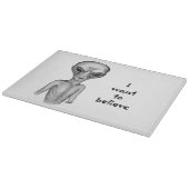 Graue Alien, ich wollte zu glauben Schneidebrett (Ecke)