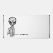 Graue Alien, ich wollte zu glauben Schreibtischunterlage (Vorderseite)