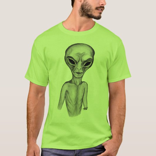 Graue Alien, ich wollte zu glauben T-Shirt (Vorderseite)