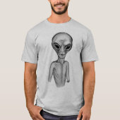Graue Alien, ich wollte zu glauben T-Shirt (Vorderseite)