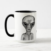 Graue Alien, ich wollte zu glauben Tasse (Links)