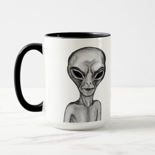 Graue Alien, ich wollte zu glauben Tasse (Links)