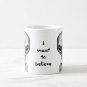 Graue Alien, ich wollte zu glauben Verwandlungstasse (Mittel)