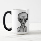 Graue Alien, ich wollte zu glauben Verwandlungstasse (Links)