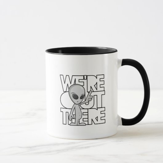 Graue alien-Kaffee-Tasse Tasse (Rechts)