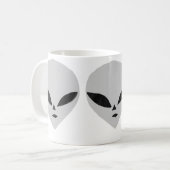 Graue Alien Kaffeetasse (Vorderseite Links)