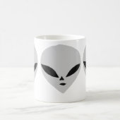 Graue Alien Kaffeetasse (Mittel)