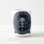 Graue Alien-Kampfeinheit Kaffeetasse (Mittel)