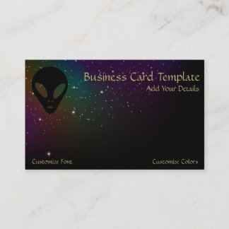 Graue Alien - Logo Alte Alien Visitenkarte