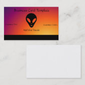 Graue Alien - Logos Alte Alien Visitenkarte (Vorne/Hinten)