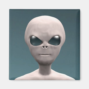 Graue Alien Magnet