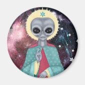 Graue Alien Magnet (Vorne)