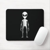 Graue Alien Mousepad (Mit Mouse)