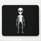 Graue Alien Mousepad (Vorne)
