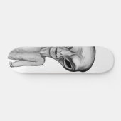 Graue Alien Skateboard (Horizontal)