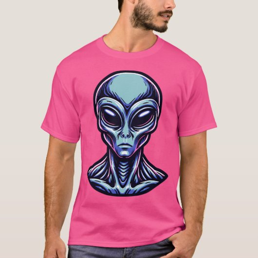 Graue Alien T-Shirt (Vorderseite)