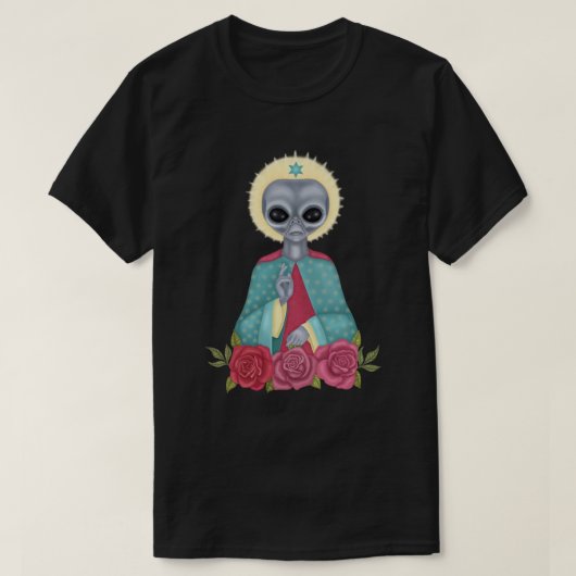 Graue Alien T-Shirt (Design vorne)