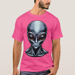 Graue Alien T-Shirt