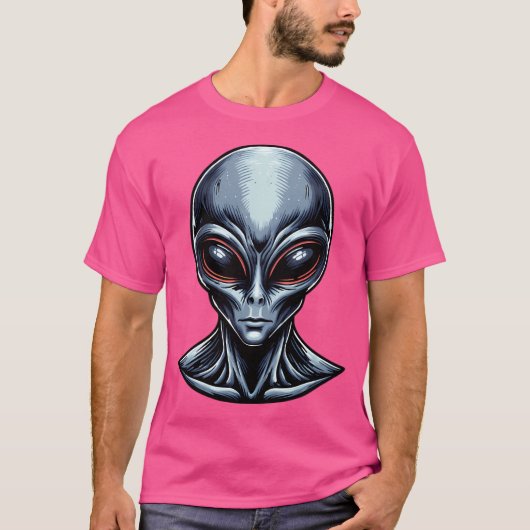 Graue Alien T-Shirt (Vorderseite)