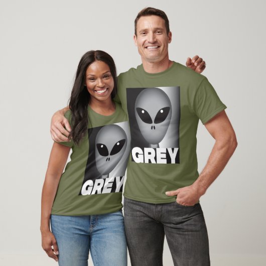 Graue Alien T-Shirt (Unisex)