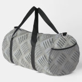 Graue Aluminium-Diamant-Plattenstruktur Duffle Bag (Rechte Ecke)