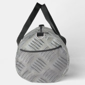 Graue Aluminium-Diamant-Plattenstruktur Duffle Bag (Rechts)