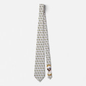 Graue amerikanische Flagge Necktie mit Eagle Krawatte (Vorderseite)