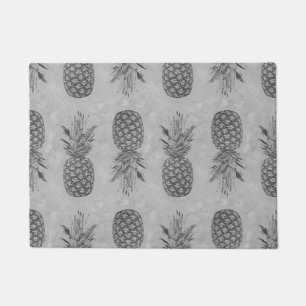 Graue Ananas-Muster-Fußmatten Fußmatte
