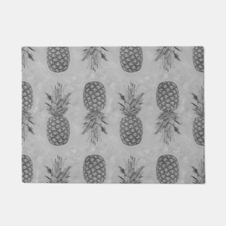 Graue Ananas-Muster-Fußmatten Fußmatte