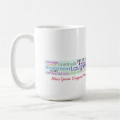 Graue Angelegenheits-Leben-Tasse Kaffeetasse (Links)