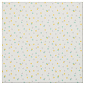 Graue Aqua und gelbe Confetti-Punkte Stoff (Muster)
