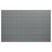 Graue, aquamarine und korallenrote Hand Stoff (Yard (91,4 cm))