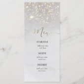 Graue Aquarellauswahl Menükarte (Vorderseite)