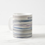 Graue Aquarellfarbe Abstrakte Malerei Kaffeetasse (Vorderseite Links)