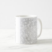 Graue Aquarellfarben mit grauem Kreis Kaffeetasse (VorderseiteRechts)