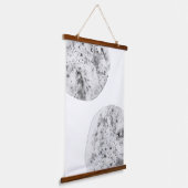 Graue Aquarellspritzen Wandteppich Mit Holzrahmen (Gewinkelt)