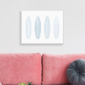 Graue Aquarelltafeln Canvas Print Leinwanddruck (Insitu (Wohnzimmer))