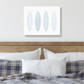 Graue Aquarelltafeln Canvas Print Leinwanddruck (Insitu (Schlafzimmer))