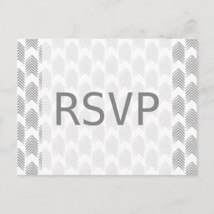 Graue Arrows Response Postcard Einladungspostkarte