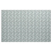 Graue Art 1960 der Blumen x des Aqua Stoff (Yard (91,4 cm))