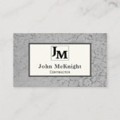 Graue Asphalttextur mit eigenem Logo Visitenkarte (Vorderseite)