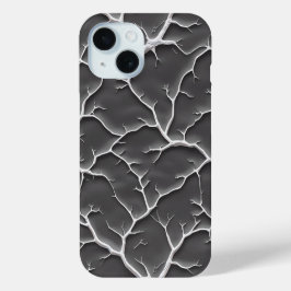 Graue Ast-Textur-iPhone-Hülle Minimaler Stil Case-Mate iPhone Hülle